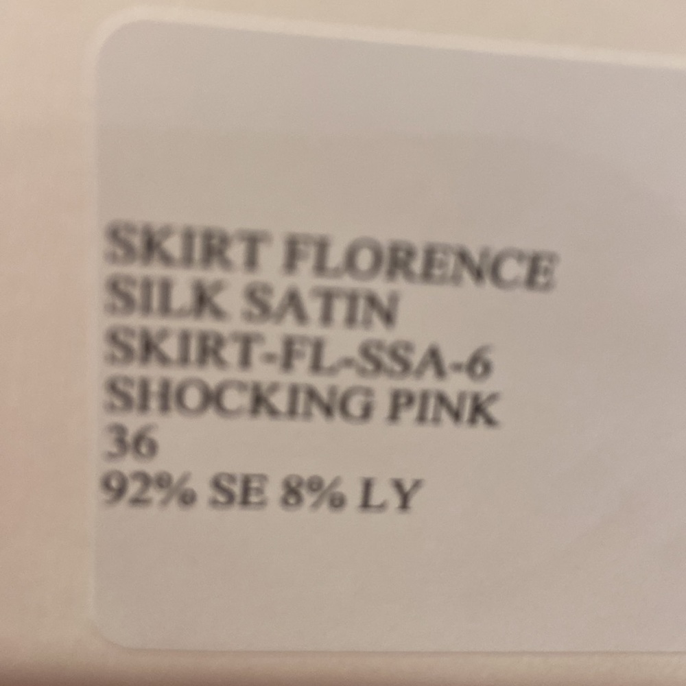 NWT Pink satin maxi skirt by Bernadette size FR36 small Barbiecore - Picture 4 of 7